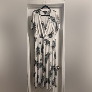 Ashley Stewart Palm Print Dress